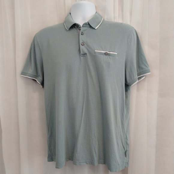 Ted Baker Other - Ted Baker Teal Green Short Sleeved Polo Men's Size S